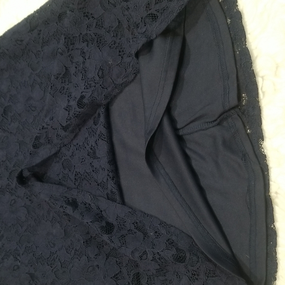 Flying Tomato Navy Blue Long Sleeves Laced Dress. S - Picture 14 of 14